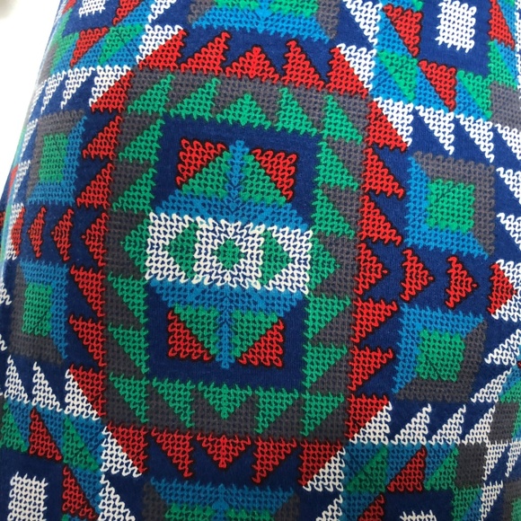 Lularoe Julia Dress Small Multicolor Geometric - Picture 4 of 6